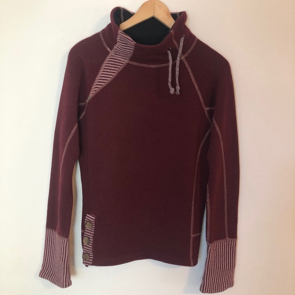 Prana Sweaters - PrAna Lucia funnel neck wool blend sweater.